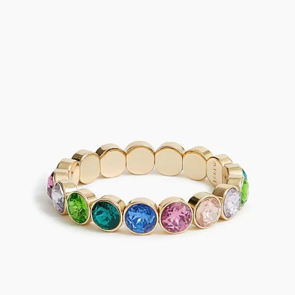 J.Crew Factory Crystal Gem Bracelet - Picture 2 of 5